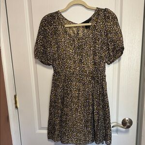 Marc by Marc Jacobs Black, Cream & Mustard Floral Blouse